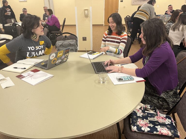 Small group discussions were incorporated into concurrent sessions at the UW System Navigate and Advising Workshop at UW-Stevens Point in March 2023.