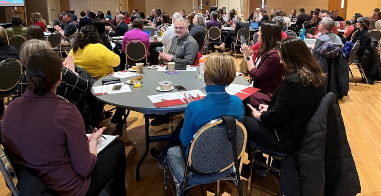 The UW System Navigate and Advising Workshop in March 2023 began with a plenary panel on "Doing the Work to Close Equity Gaps."