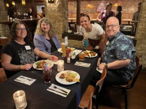 
NACADA Summer Institute participants from UW System institutions at the June 28, 2023, UW System meeting and reception. 
Alt Text