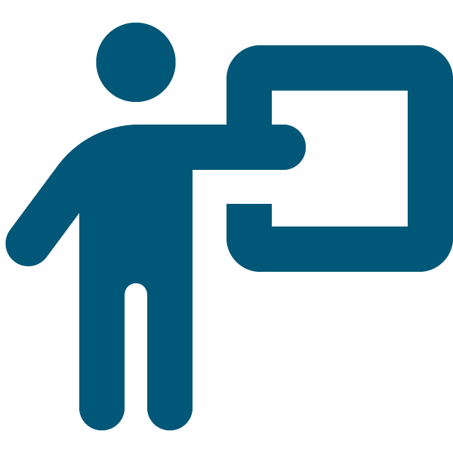 Faculty & Staff Person Chalkboard Icon
