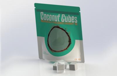 Photo of UW-Stout's award-winning Coconut Cubes packaging
