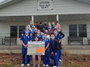 Photo of nursing students, who helped public history and Latin American and Latinx studies students connect with Spanish-speaking farmworkers they know through their clinical work. (Submitted photo)