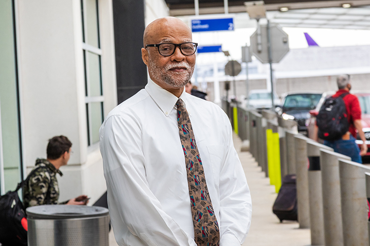 Photo of James Peoples: “This problem was there long before COVID, but COVID just made it worse,” said UWM economist James Peoples, referring to a shortage of truck drivers that is projected to hit a record high. (UWM Photo/Elora Hennessey)