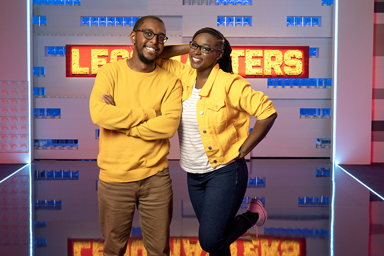 Photo of UW-Milwaukee alum Paul Wellington and his sister, Nealita Nelson, who competed on this season’s “LEGO Masters” competition show. (Tom Griscom photo courtesy of Fox)