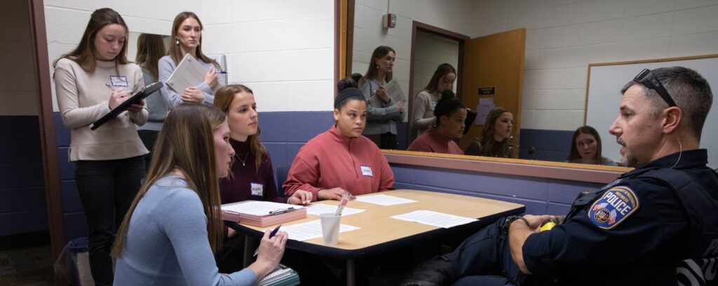 Photo of UW-Whitewater Police Department, which after an intensive three-year review process, received accreditation from a national program considered the gold standard within the profession.