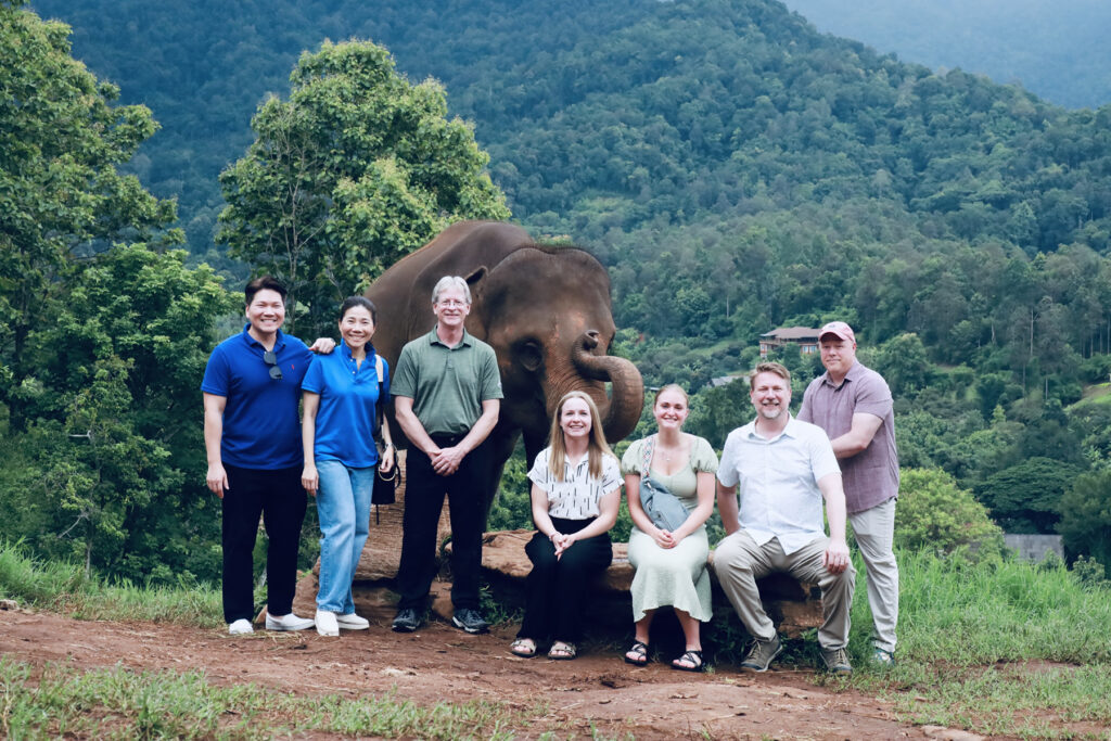 Photo: University of Wisconsin-River Falls faculty and staff, along with a recent UWRF graduate traveled to Thailand as part of a larger group this summer to learn about the country’s growing dairy industry and explore opportunities to collaborate.