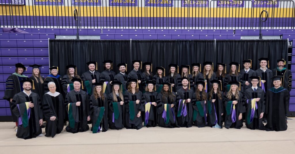 Photo of DPT graduating class, UWSP