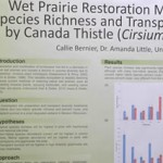 Callie Bernier's and her poster