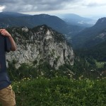 UW-Stout manufacturing engineering student Michael Guzman hikes in Creux du Van in Switzerland during a break from his Cooperative Education job duties.