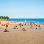 Bradford Beach is enjoying a new day in the sun after aggressive cleanup and naturalization efforts improved water quality and boosted overall beach health. (UWM Photo/Derek Rickert)