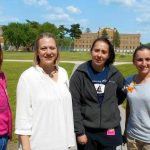 Pictured from left to right are Teresa Royce, Robin Cline, Courtney Remus and Megan Goodney. Missing from photo is Karlee Cleary.