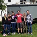 Photo of students in the Wisconsin Express program in 2016. The program visits communities across Wisconsin to learn about public health dilemmas. COURTESY OF AHEC