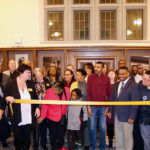 Photo of the naming and dedication ceremony for UW-Superior's William “Pope” Wright Jr. Student Center held Nov. 28 in the recently refurbished space in Old Main, formerly known as the Multicultural Center.