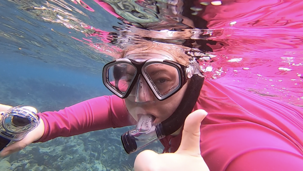 Photo of Caribbean research made possible by a National Science Foundation grant that allowed UW-La Crosse faculty to partner with K-12 teachers and their students to share UWL research on the cutting edge of marine biology.