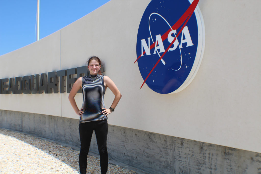 Photo of Eva Birtell, a junior environmental horticulture and biology major who completed a NASA research internship
