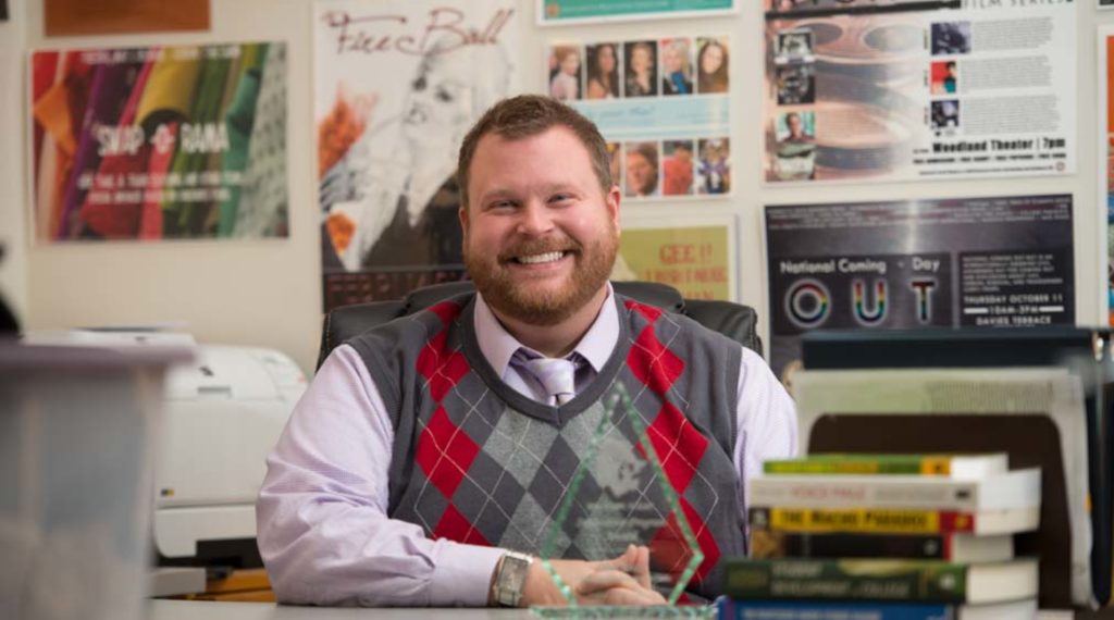 Photo of Christopher Jorgenson, director of UW-Eau Claire’s Gender and Sexuality Resource Center