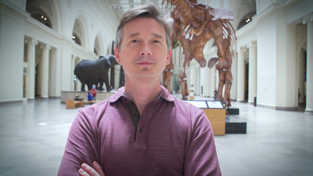 Photo of Carter O’Brien, was driven to deepen his expertise as the Sustainability Officer at Chicago’s Field Museum and is now a student in the UW Sustainable Management program