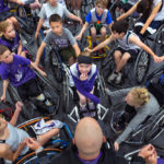 Photo of UW-Whitewater wheelchair basketball camp