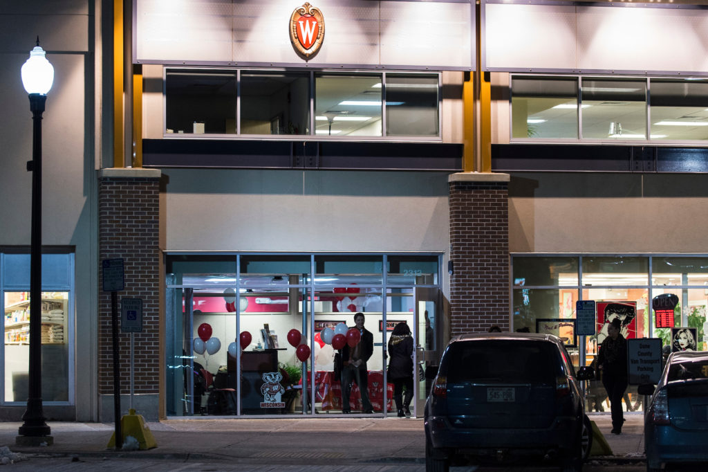 Photo of the UW-Madison South Madison Partnership (UWSMP), located at The Village on Park. UWSMP is an important resource for encouraging mutually beneficial relationships between the university and the South Madison community.