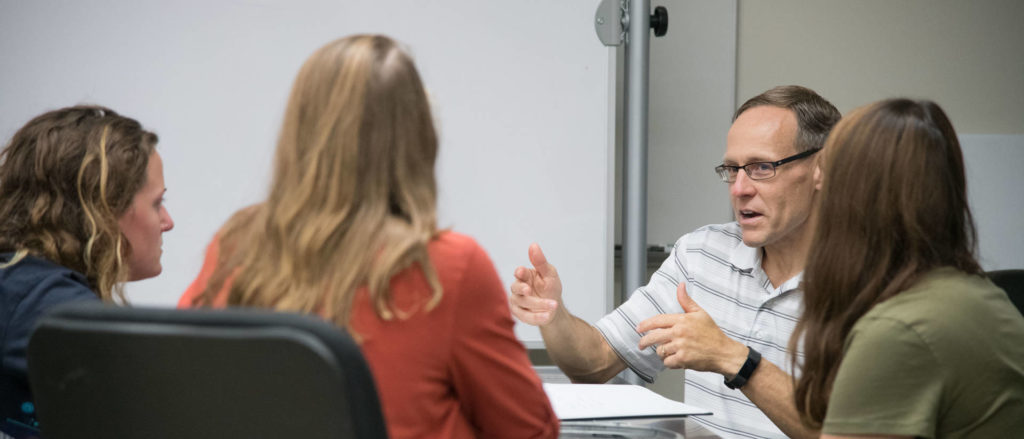 Photo of Dr. Doug Dunham, a professor of materials science and engineering and director of UW-Eau Claire’s Materials Science and Engineering Center