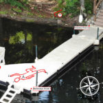 Photo of a dock being used as a virtual teaching crime scene for UW-Platteville forensics students