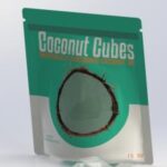 Photo of UW-Stout's award-winning Coconut Cubes packaging