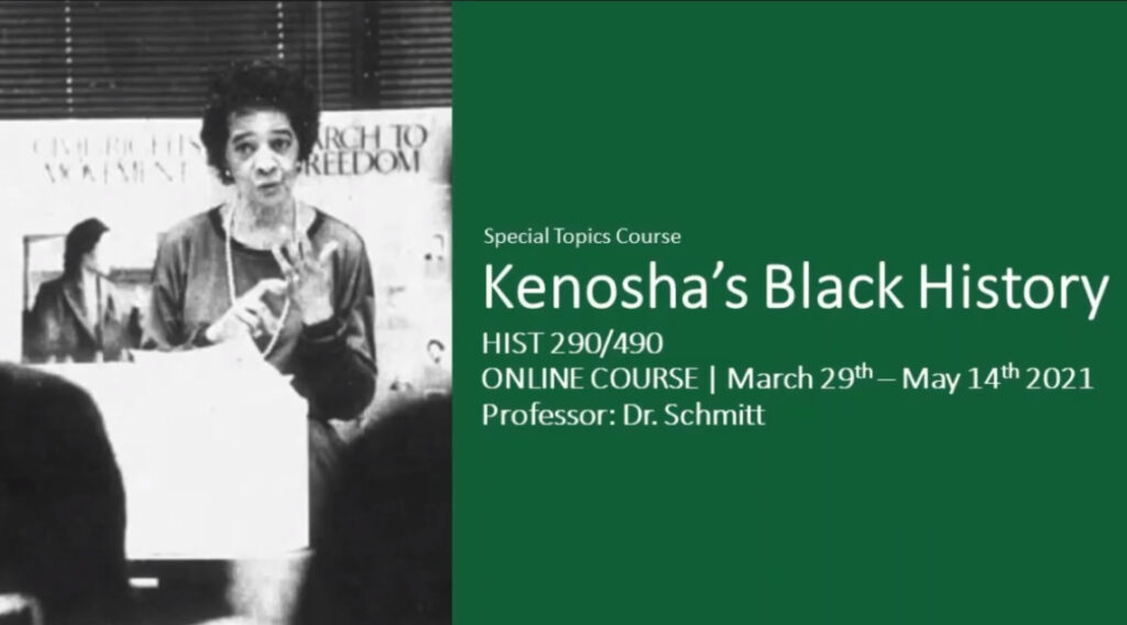 Photo of UW-Parkside Kenosha Black History Course promotional video