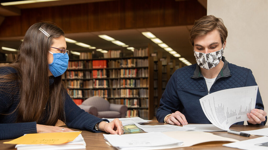 Photo of Dr. Staci Strobl and Jacob Wehler