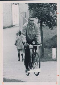 Photo of Paul Lauritzen, who came to UW-Whitewater in September 1964 and started the Special Education Department, where he served as department chair until he retired in July 1994. He was also instrumental in starting the Disabled Services Department, the precursor to the Center for Students with Disabilities. (Photo/UW-Whitewater archives)