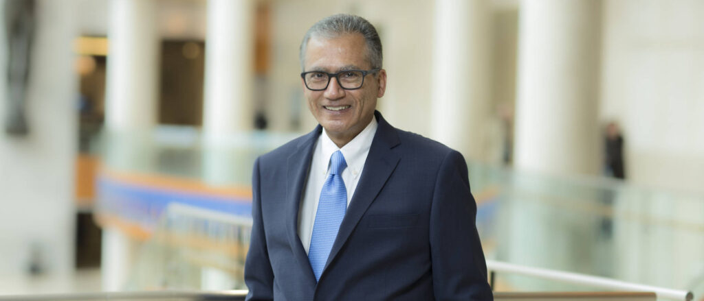 Photo of Dr. Rajeev Chaudhry, an expert in analyzing large datasets to help health care organizations improve patient care. His expertise will help UW-Eau Claire as it grows its informatics and AI programs.