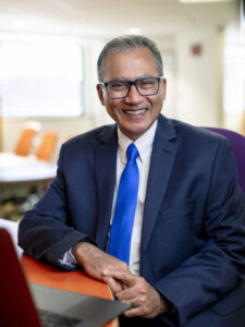 Photo of Dr. Rajeev Chaudhry, an expert in analyzing large datasets to help health care organizations improve patient care. His expertise will help UW-Eau Claire as it grows its informatics and AI programs.