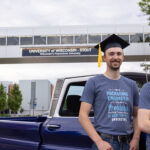 Photo of the Grulkowski brothers, first-generation UW-Stout graduates who are seeking to provide solutions in packaging and computer engineering at regional companies