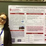 Photo of Gesang, who presented her research at the 100th American Meteorological Society annual meeting, in Boston, January 2020. Her poster was also named outstanding student poster at the conference.
