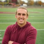 Photo of UW-La Crosse football player Rusty Murphy, who was worried about the impact of COVID-19 on local K-12 student-athletes. So, he co-founded Rising Athletes, a non-profit that strives to help youth sports programs by organizing, creating and sustaining opportunities for K-12 students.