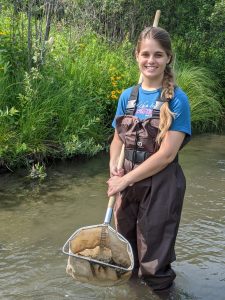 Photo of Faune Fisher at Bluff Creek.