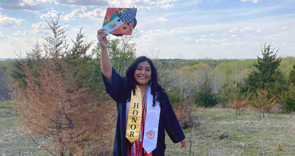 Photo of Nayeli Govantes Alcantar ’21, who earned a BBA in accounting and business analytics and enrolled in the MBA at UW-Whitewater.