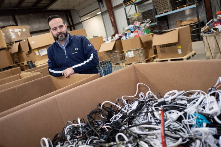 Photo of Brent DuBois and his recycling business