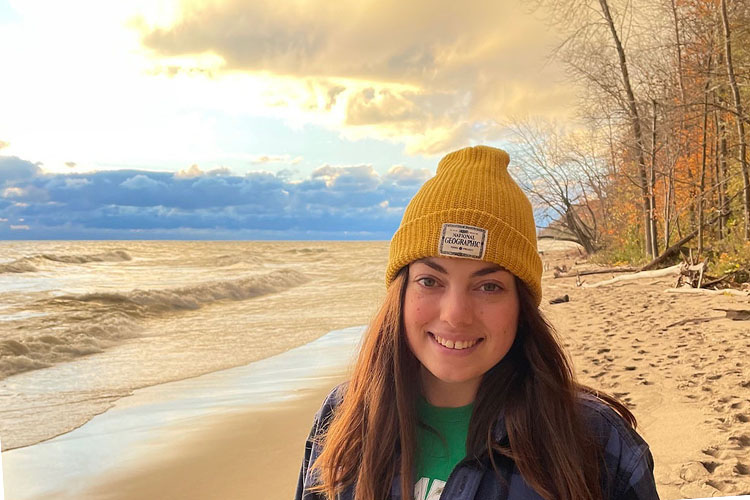 Photo of Katie Schulz, who started her career in marketing, but soon turned to science and returned to her roots in Milwaukee and Lake Michigan. (Photo courtesy of Katie Schulz)