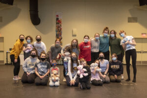 Photo of Blugolds leading a new dance class for Eau Claire area kids with disabilities.