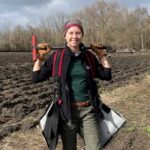 Photo of Taylor Prill, '20, who is restoring a retired, three-acre hayfield near her hometown of Clintonville, Wisconsin, into native prairie. “I am very passionate about the restoration of native environments and am thrilled to be involved in a project like this,” she says.