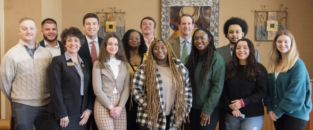 Photo of UW-Parkside students and leadership meeting with members of the U.S. House of Representatives Select Committee