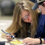 Photo of technology education students work on a project at UW-Stout. / UW-Stout