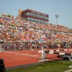 Photo of the WIAA State High School Track & Field Meet, which brings thousands to the La Crosse area each spring. This was the event in 2019. The WIAA has agreed to five-year contracts with UWL and Explore La Crosse to host the State Track and Field Championships in La Crosse through 2026.