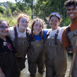 Photo of high school students in a weeklong Freshwater Camp jointly presented by UW-Parkside and UW-Whitewater.
