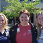 Photo of Blugolds, from left, Terah Homolka, Katie Beck and Megan Viergutz, who all work in the speech pathology department at Marshfield Medical Center-Marshfield after receiving their bachelor’s and master’s degrees at UW-Eau Claire. (Submitted photo)