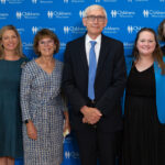 Photo of Wisconsin Governor Tony Evers and others announcing health grant to UW-Whitewater
