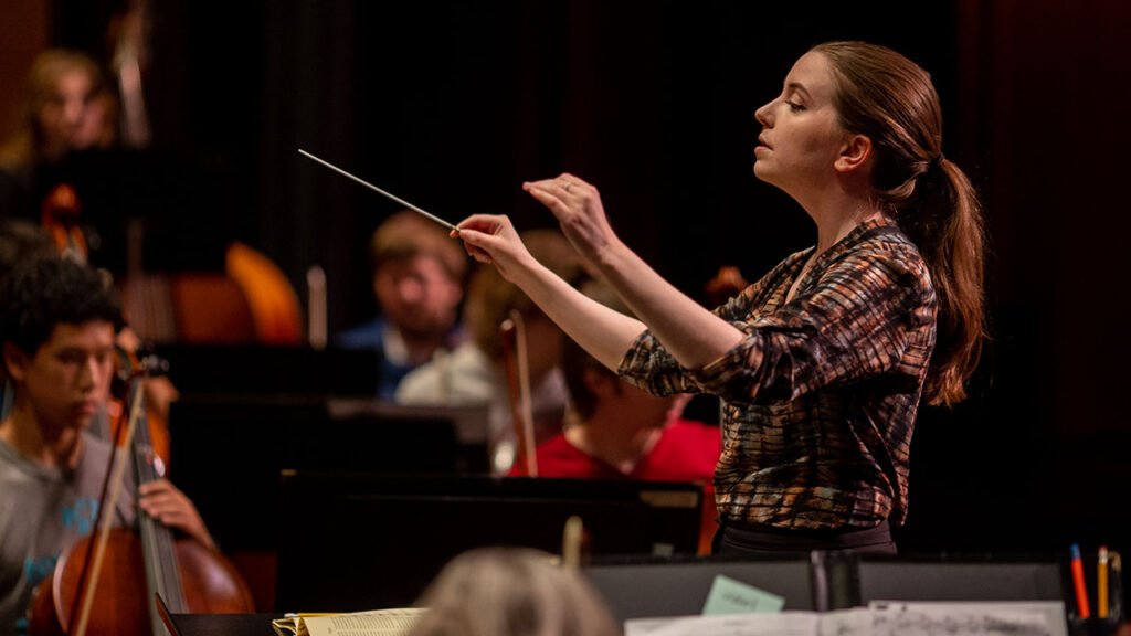 Photo of Megan Maddaleno, new director of orchestral activities at UW-Platteville