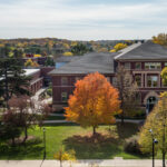 Photo of UW-River Falls campus in autumn