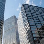 Photo of skyscrapers. Using photovoltaic windows could make skyscrapers much more energy-efficient, according to a new national study co-authored by UW-Stout Assistant Professor Vincent Wheeler. / National Renewable Energy Laboratory, Dennis Schroeder