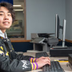 Photo of UW-Platteville Richland student Justin Yeung has designed research to test the effectiveness of different social engineering techniques hackers are using.